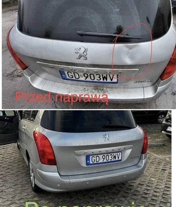 Peugeot 308 cena 16900 przebieg: 129553, rok produkcji 2009 z Gdańsk małe 211